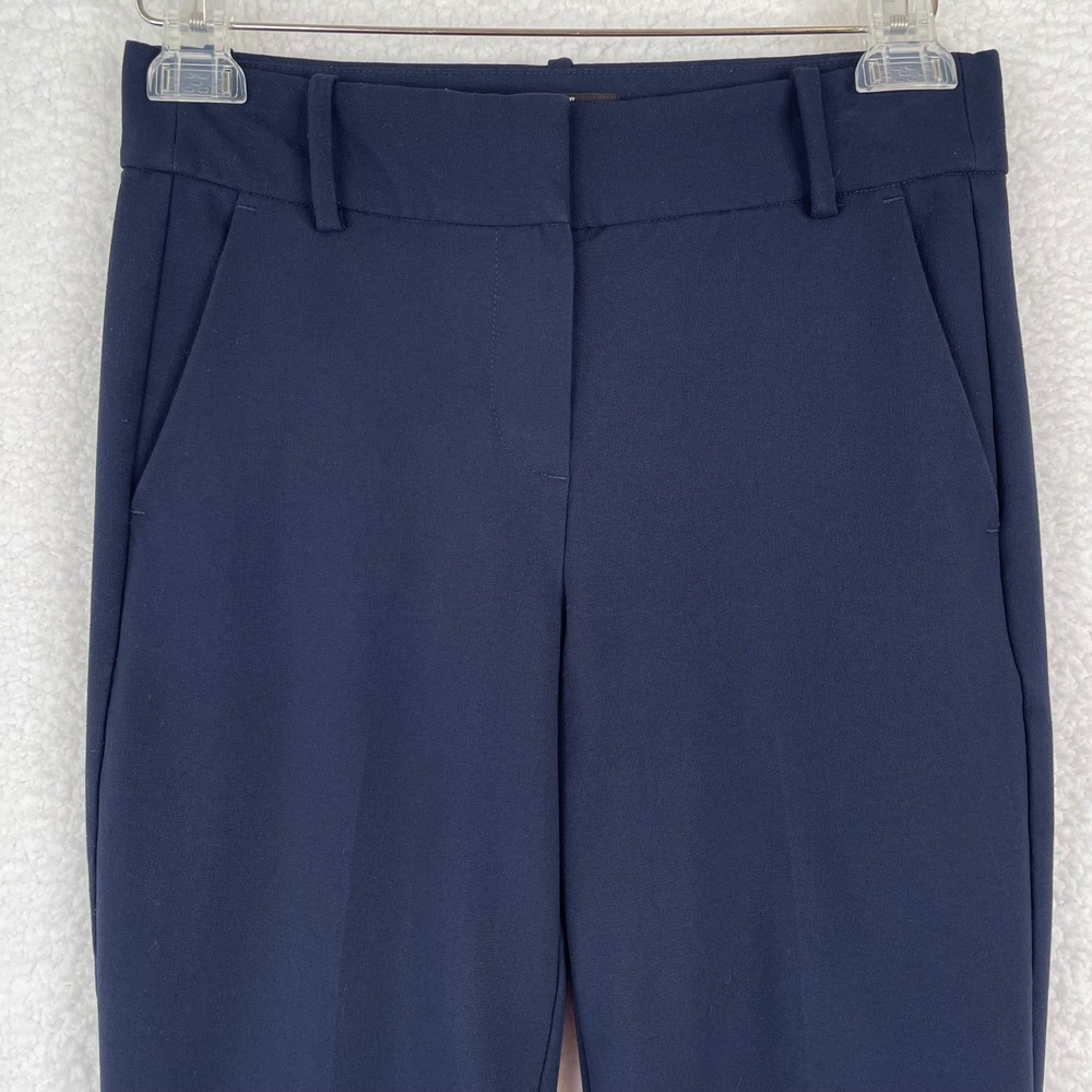 J.Crew Mercantile Womens Navy Blue Slim Dress Pants Size 0 Workwear Trousers